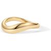 imagePAVOI 14K Gold Plated Wavy Stackable Ring for Women  Twisted Wave Band  Delicate Eternity RingsYellow Gold
