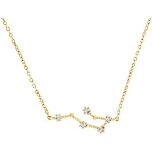 imagePAVOI 14K Gold Plated Astrology Constellation Horoscope Zodiac Necklace 1618quotYellow Gold