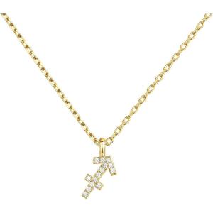 imagePAVOI 14K Gold Plated Cubic Zirconia Astrology Necklaces for Women  Zodiac Pendant Jewelry Gifts  Zodiac Sign Pendant NecklacesSagittarius