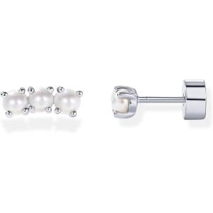 imagePAVOI 14K Gold Plated Sterling Silver Posts Mini Stud Flat Back Earrings for Women  Helix Cartilage Piercing Jewelry  Dainty Pearl Star Cluster Cubic Zirconia Lotus Climber Screw BacksPearl Cluster