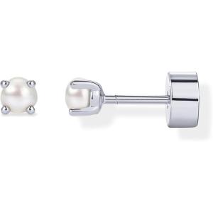 imagePAVOI 14K Gold Plated Sterling Silver Posts Mini Stud Flat Back Earrings for Women  Helix Cartilage Piercing Jewelry  Dainty Pearl Star Cluster Cubic Zirconia Lotus Climber Screw BacksPearl Stud