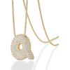imagePAVOI 14K Gold Plated Cubic Zirconia Bubble Letter Initial Necklaces for Women  Gold Balloon Necklace Letter  Chunky Pendant NecklacesQ