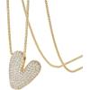 imagePAVOI 14K Gold Plated Cubic Zirconia Bubble Letter Initial Necklaces for Women  Gold Balloon Necklace Letter  Chunky Pendant NecklacesV