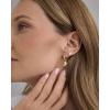 imagePAVOI 14K Gold Plated Double Sided Star and Heart Flat Back Stud Earrings for Women with Cubic Zirconia  Celestial Earring Screw Back PairStar