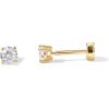 imagePAVOI 14K Gold Plated Solid 925 Sterling Silver Post Cubic Zirconia Stud Flat Back Earrings for Women  Cartilage Earring  Helix Piercing Jewelry  Small Stud Earrings for WomenYellow Gold