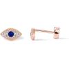 imagePAVOI 14K Gold Plated Solid 925 Sterling Silver Post Flat Back Stud Earrings for Women  Cartilage Helix Piercing  Cubic Zirconia EarringsRose Gold
