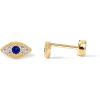 imagePAVOI 14K Gold Plated Solid 925 Sterling Silver Post Flat Back Stud Earrings for Women  Cartilage Helix Piercing  Cubic Zirconia EarringsYellow Gold