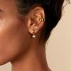 imagePAVOI 14K Gold Plated Solid 925 Sterling Silver Post Flat Back Stud Earrings for Women  Cartilage Helix Piercing  Cubic Zirconia EarringsYellow Gold