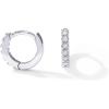 imagePAVOI 14K Gold Plated Sterling Silver Posts Cubic Zirconia Mini Huggie Earrings for Women  Tiny Cartilage Helix Huggie Hoop EarringsCubic Zirconia