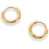 imagePAVOI 14K Gold Plated Sterling Silver Posts Cubic Zirconia Mini Huggie Earrings for Women  Tiny Cartilage Helix Huggie Hoop EarringsPlain