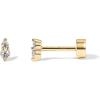 imagePAVOI 14K Gold Plated Sterling Silver Posts Dainty Mini MultiShape Flat Back Stud Earring Pack for Women  Helix Cartilage Piercing JewelryDeux