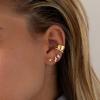 imagePAVOI 14K Gold Plated Sterling Silver Posts Dainty Mini MultiShape Flat Back Stud Earring Pack for Women  Helix Cartilage Piercing JewelryMarquise