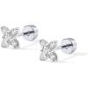 imagePAVOI 14K Gold Plated Sterling Silver Posts Dainty Mini MultiShape Flat Back Stud Earring Pack for Women  Helix Cartilage Piercing JewelryPav
