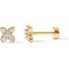 imagePAVOI 14K Gold Plated Sterling Silver Posts Dainty Mini MultiShape Flat Back Stud Earring Pack for Women  Helix Cartilage Piercing JewelryPav