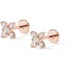 imagePAVOI 14K Gold Plated Sterling Silver Posts Dainty Mini MultiShape Flat Back Stud Earring Pack for Women  Helix Cartilage Piercing JewelryPav