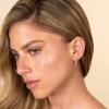 imagePAVOI 14K Gold Plated Sterling Silver Posts Dainty Mini MultiShape Flat Back Stud Earring Pack for Women  Helix Cartilage Piercing JewelryPearl