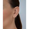 imagePAVOI 14K Gold Plated Sterling Silver Posts Double Half Huggie Earring Jacket Pack for Women  Gold Statement Loop Hoop Earring Set  Heart Ball Cubic Zirconia Screwback StudsBall