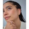 imagePAVOI 14K Gold Plated Sterling Silver Posts Double Half Huggie Earring Jacket Pack for Women  Gold Statement Loop Hoop Earring Set  Heart Ball Cubic Zirconia Screwback StudsCubic Zirconia