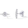 imagePAVOI 14K Gold Plated Sterling Silver Posts Drop Dangle Cubic Zirconia Stud Earrings for Women  Gold Statement Gradient Crawler Studs EarringMini Climber