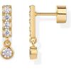 imagePAVOI 14K Gold Plated Sterling Silver Posts Mini Bar Drop Dangle Flatback Earrings for Women  Dainty Helix Cartilage Piercing Jewelry  Baguette Bezel Marquise Pearl Cubic Zirconia Screwback Stud EarringsBezel