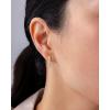 imagePAVOI 14K Gold Plated Sterling Silver Posts Mini Bar Drop Dangle Flatback Earrings for Women  Dainty Helix Cartilage Piercing Jewelry  Baguette Bezel Marquise Pearl Cubic Zirconia Screwback Stud EarringsBezel