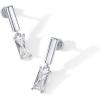 imagePAVOI 14K Gold Plated Sterling Silver Posts Mini Bar Drop Dangle Flatback Earrings for Women  Dainty Helix Cartilage Piercing Jewelry  Baguette Bezel Marquise Pearl Cubic Zirconia Screwback Stud EarringsBaguette