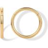 imagePAVOI 14K Gold Plated Titanium Clicker Hoop Earrings for Women Men  Hinged Huggie Earring  Cartilage Helix Nose Ring Tragus Rook Septum Piercing Jewelry 161820 GaugesYellow Gold