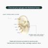 imagePAVOI 14K Gold Plated Titanium Clicker Hoop Earrings for Women Men  Hinged Huggie Earring  Cartilage Helix Nose Ring Tragus Rook Septum Piercing Jewelry 161820 GaugesYellow Gold