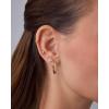 imagePAVOI 14K Gold Plated Titanium Clicker Hoop Earrings for Women Men  Hinged Huggie Earring  Cartilage Helix Nose Ring Tragus Rook Septum Piercing Jewelry 161820 GaugesYellow Gold