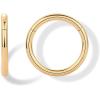 imagePAVOI 14K Gold Plated Titanium Clicker Hoop Earrings for Women Men  Hinged Huggie Earring  Cartilage Helix Nose Ring Tragus Rook Septum Piercing Jewelry 161820 GaugesYellow Gold