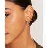 imagePAVOI 14K18K Yellow Gold Plated Sterling Silver Posts Three Pairs Small Hoop Earrings for Women  Statement Gold Hoop Earrings Set  Cubic Zirconia Rope Teardrop Chunky Huggie Earscape PiercingsWhite Gold