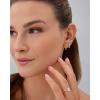 imagePAVOI 18K Gold Plated Sterling Silver Posts Three Pairs Statement Earrings for Women  Cubic Zirconia Gold Earring Pack  Front Back Ear Jacket Crawler Stud Huggie Piercing Jewelry SetEar Jacket