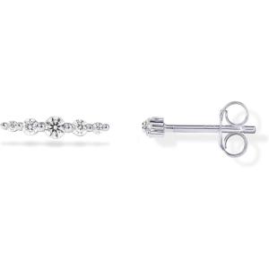 imagePAVOI 14K Gold Plated Sterling Silver Posts Drop Dangle Cubic Zirconia Stud Earrings for Women  Gold Statement Gradient Crawler Studs EarringMini Climber