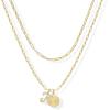 imagePAVOI 14K Gold Plated Dainty Hexagon Initial Letter Pendant Layered Necklace Jewelry Gift for Women  Paperclip Layering Chain NecklaceYellow Gold