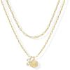 imagePAVOI 14K Gold Plated Dainty Hexagon Initial Letter Pendant Layered Necklace Jewelry Gift for Women  Paperclip Layering Chain NecklaceYellow Gold
