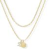 imagePAVOI 14K Gold Plated Dainty Hexagon Initial Letter Pendant Layered Necklace Jewelry Gift for Women  Paperclip Layering Chain NecklaceYellow Gold