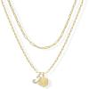 imagePAVOI 14K Gold Plated Dainty Hexagon Initial Letter Pendant Layered Necklace Jewelry Gift for Women  Paperclip Layering Chain NecklaceYellow Gold