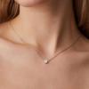 imagePAVOI 14K Gold Plated Tiny Heart Necklace  Dainty Necklace for Women  Personalized Letter Heart Choker  Adjustable Slider C