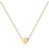 imagePAVOI 14K Gold Plated Tiny Heart Necklace  Dainty Necklace for Women  Personalized Letter Heart Choker  Adjustable Slider S