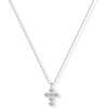 imagePAVOI 14K Gold Plated Cross Necklace and Earring Set for Women  Cubic Zirconia Religious Faith Jewelry Pack with Pendant Necklace and Stud EarringsWhite Gold