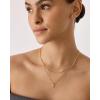 imagePAVOI 14K Gold Plated Cross Necklace and Earring Set for Women  Cubic Zirconia Religious Faith Jewelry Pack with Pendant Necklace and Stud EarringsWhite Gold