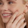 imagePAVOI 14K Gold Plated Cubic Zirconia Cross Ring for Women  Eternity Promise Ring for Her  Infinity Religious Wedding BandWhite Gold