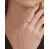 imagePAVOI 14K Gold Plated Cubic Zirconia Cross Ring for Women  Eternity Promise Ring for Her  Infinity Religious Wedding BandYellow Gold