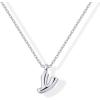 imagePAVOI 14K Gold Plated Dainty Chunky Bubble Initial Letter Pendant Necklace for Women  Alphabet Letter NecklaceWhite Gold
