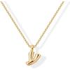 imagePAVOI 14K Gold Plated Dainty Chunky Bubble Initial Letter Pendant Necklace for Women  Alphabet Letter NecklaceYellow Gold