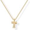 imagePAVOI 14K Gold Plated Dainty Chunky Bubble Initial Letter Pendant Necklace for Women  Alphabet Letter NecklaceYellow Gold