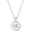imagePAVOI 14K Gold Plated Initial Letter Pendant Necklace for Women  Gold Alphabetical Initial Necklace M