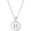 imagePAVOI 14K Gold Plated Initial Letter Pendant Necklace for Women  Gold Alphabetical Initial Necklace U