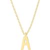 imagePAVOI 14K Gold Plated Initial Necklace  Letter Necklaces for Women A