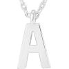 imagePAVOI 14K Gold Plated Initial Necklace  Letter Necklaces for Women A